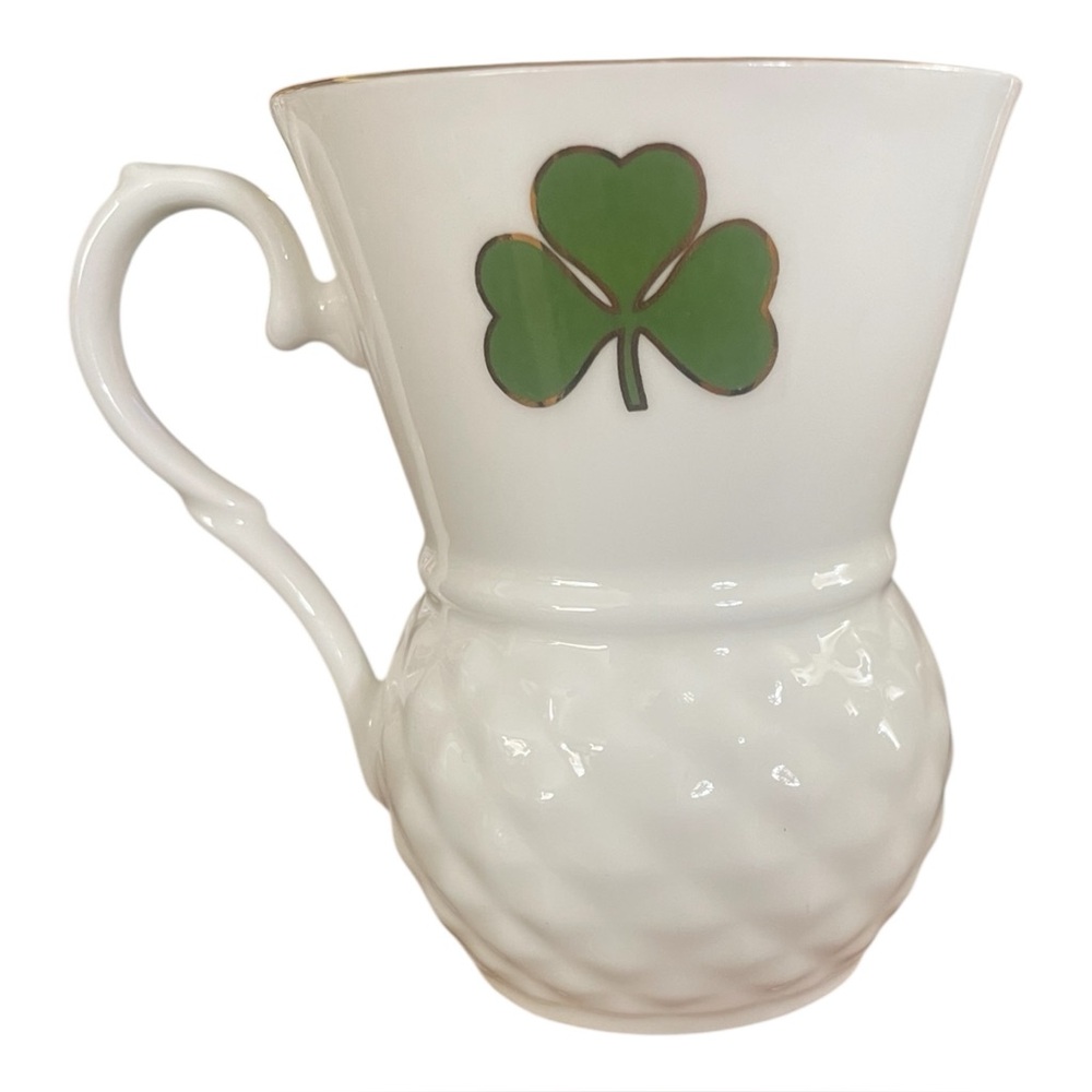 Vintage Coffee Mug Premier Irish Shamrock St. Patricks Day Lefton St Paddy’s